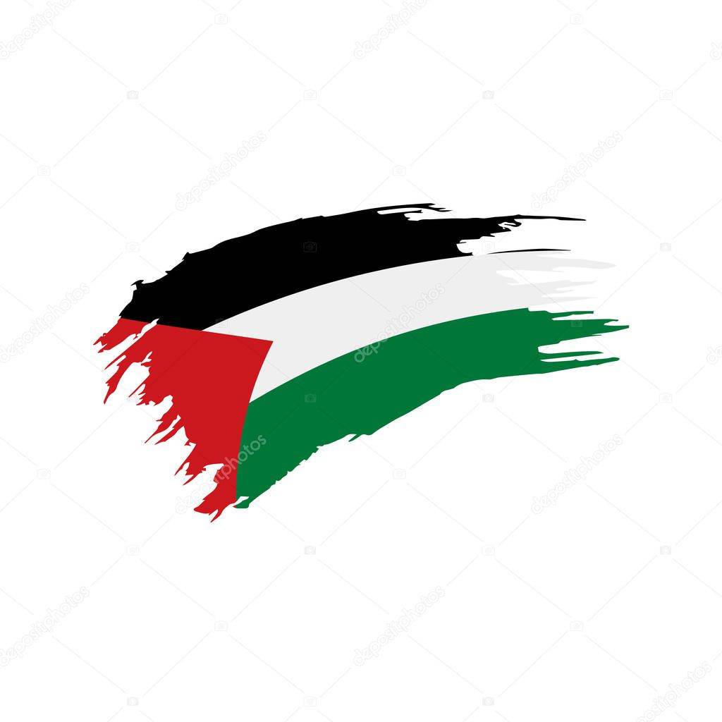 Download Palestine flag, vector illustration — Stock Vector ...