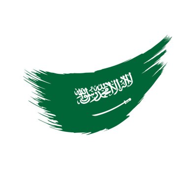 Suudi Arabistan bayrağı, vektör çizim