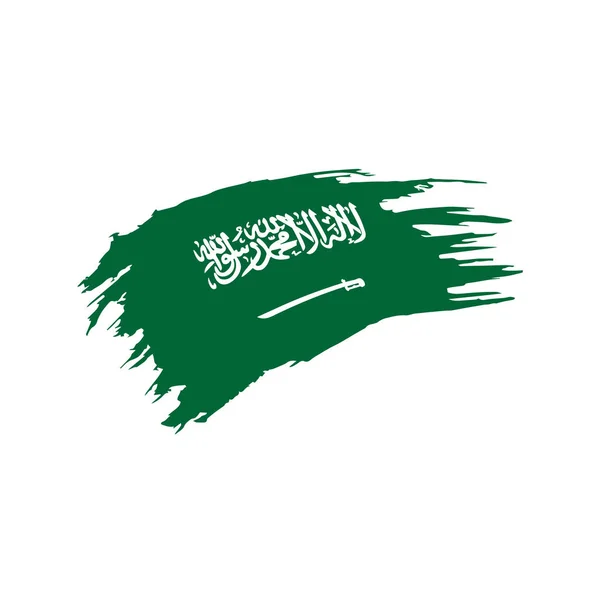 Bandera de Arabia Saudita, ilustración vectorial — Vector de stock