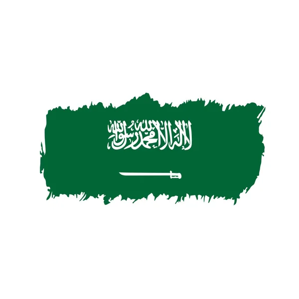 Saudiarabien flagga, vektorillustration — Stock vektor