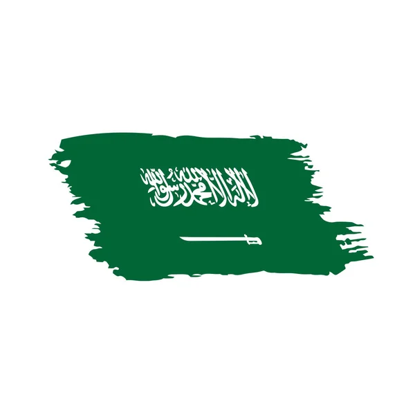 Bandera de Arabia Saudita, ilustración vectorial — Archivo Imágenes Vectoriales