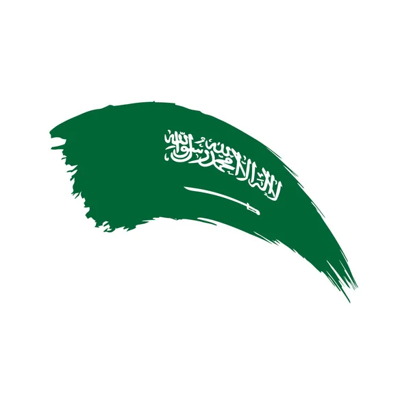 Bandera de Arabia Saudita, ilustración vectorial — Vector de stock