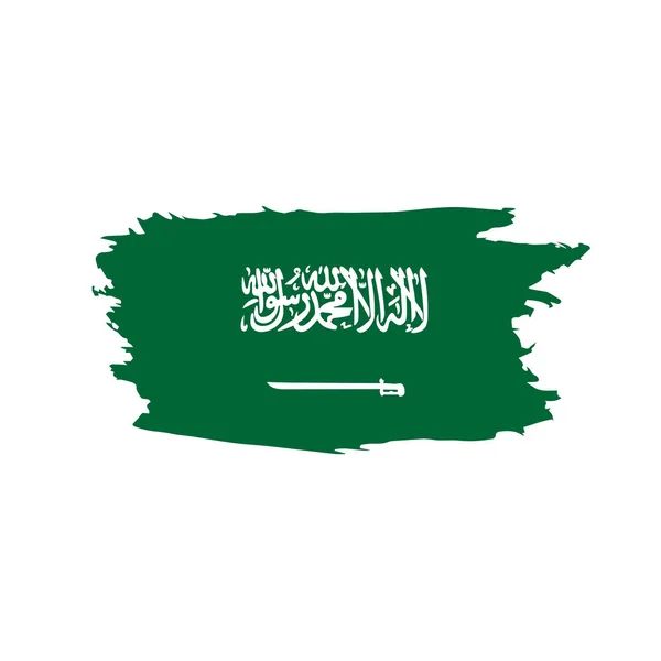 De vlag van Saoedi-Arabië, vectorillustratie — Stockvector