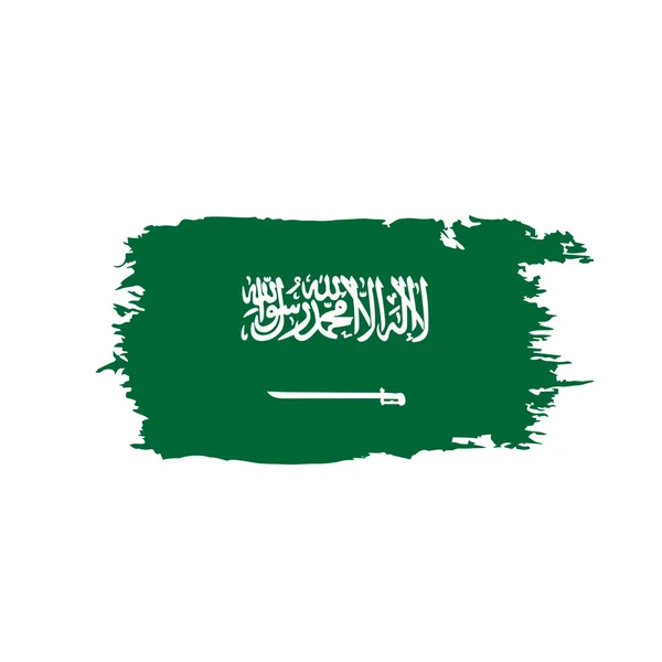 Bandera de Arabia Saudita, ilustración vectorial — Vector de stock