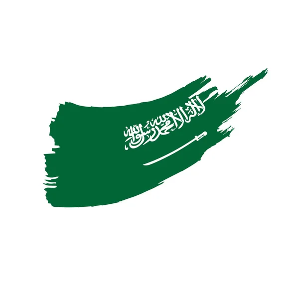 Saudiarabien flagga, vektorillustration — Stock vektor