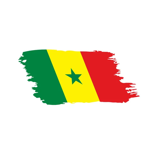 塞内加尔国旗，矢量图解 — 图库矢量图片