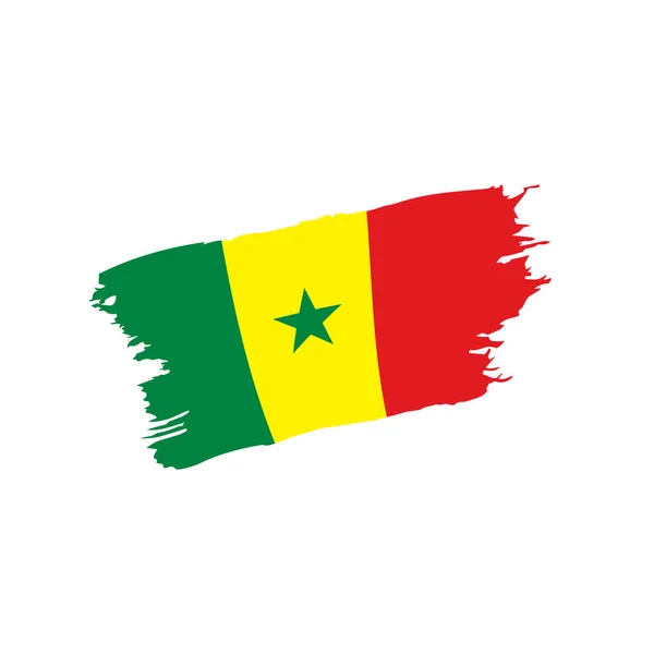 Senegal bandeira, ilustração vetorial — Vetor de Stock