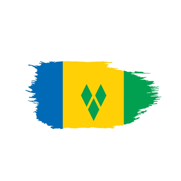 Svatý Vincenc a vlajka Grenadin — Stockový vektor