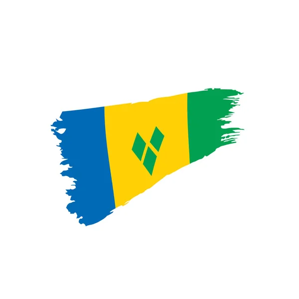 Flagge von Saint Vincent und den Grenadinen — Stockvektor