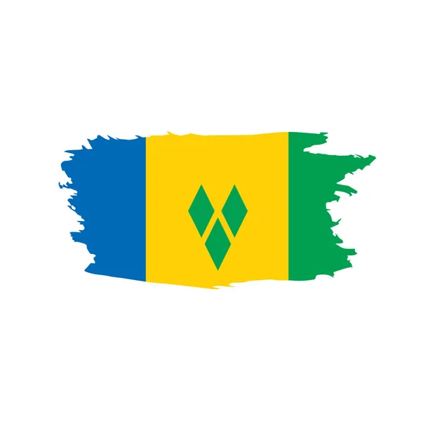 セントビンセント・グレナディーンの旗 — ストックベクタ