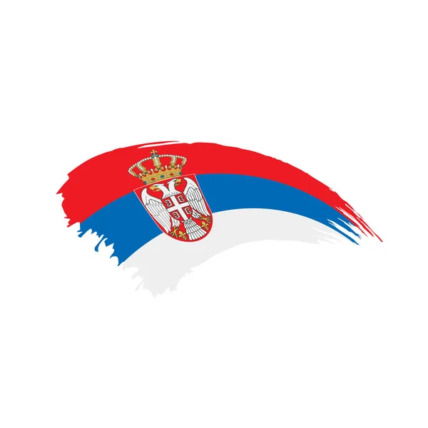 Bandera de Serbia, ilustración vectorial — Vector de stock