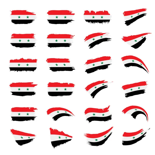 Bandera de Siria, vector de ilustración — Vector de stock