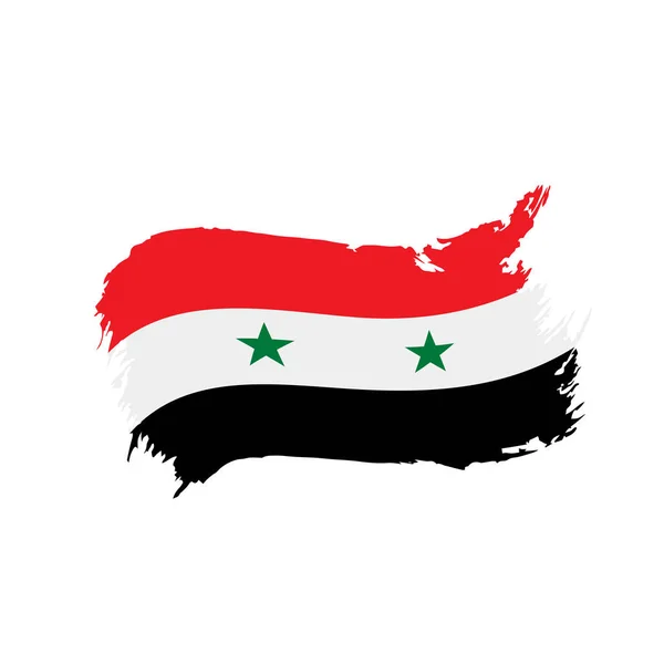 Syrien flagga, vektor illustration — Stock vektor