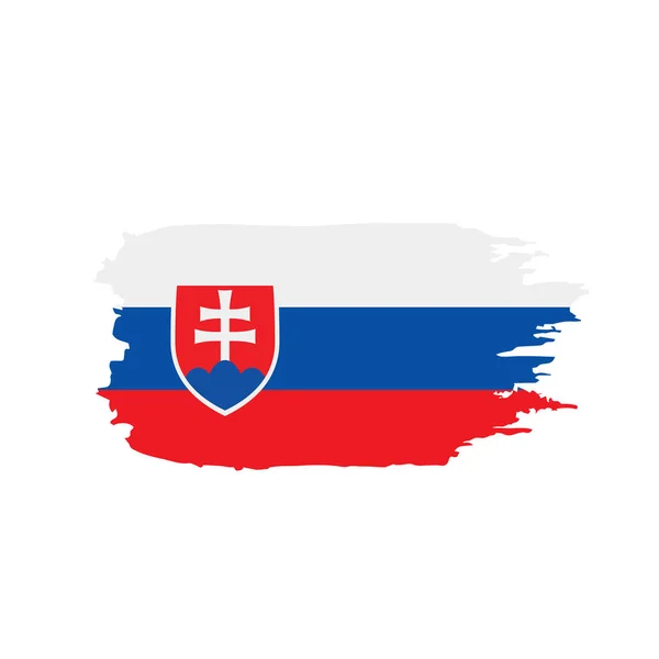 Eslovaquia bandera, ilustración vectorial — Vector de stock