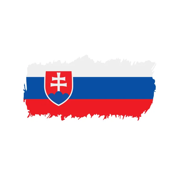 Slovacchia bandiera, illustrazione vettoriale — Vettoriale Stock