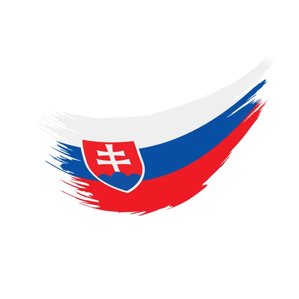 Slovakien flagga, vektor illustration — Stock vektor