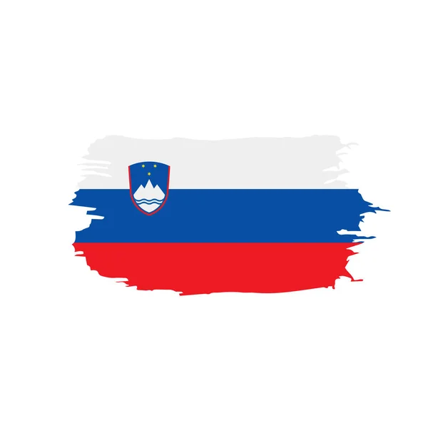 Vlag van Slovenië, vectorillustratie — Stockvector