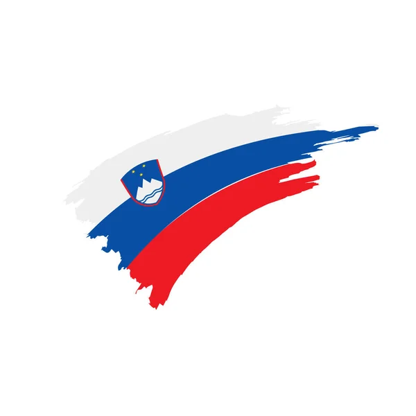 Slowenische Flagge, Vektorabbildung — Stockvektor