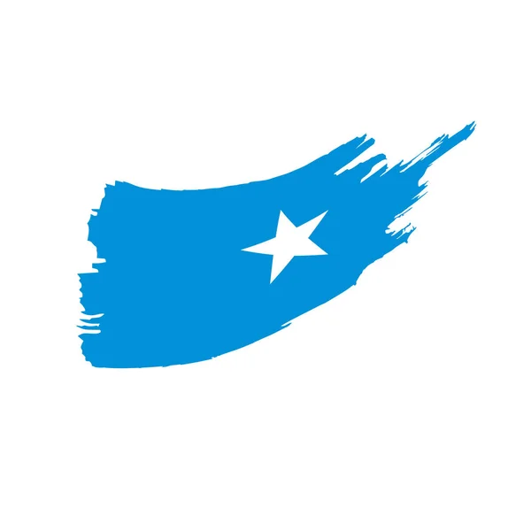 Somalia flagga, vektorillustration — Stock vektor