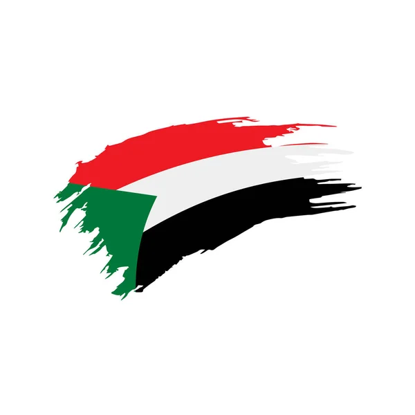 Vector illustration 의 sudan flag — 스톡 벡터