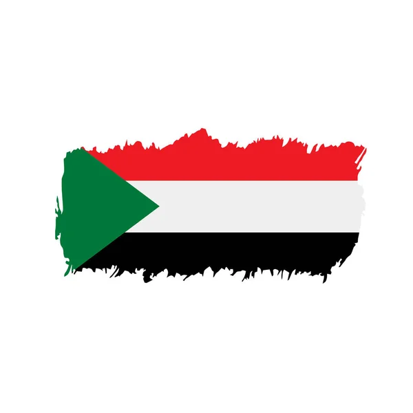 Vector illustration 의 sudan flag — 스톡 벡터