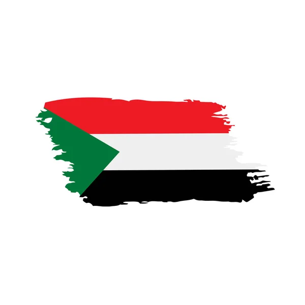 Sudan flag, vektorillustration — Stockvektor