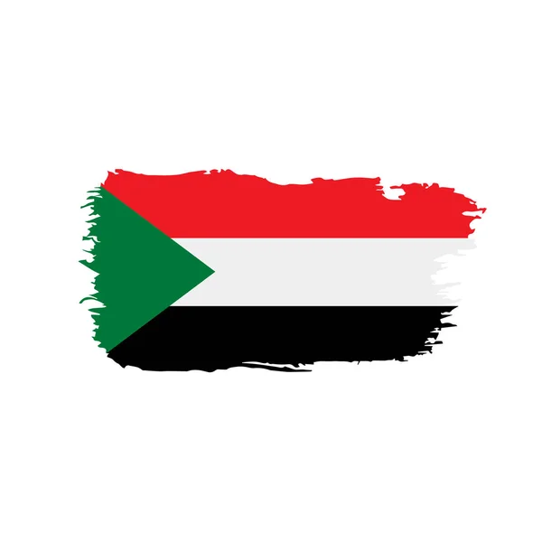 Sudan flagga, vektor illustration — Stock vektor