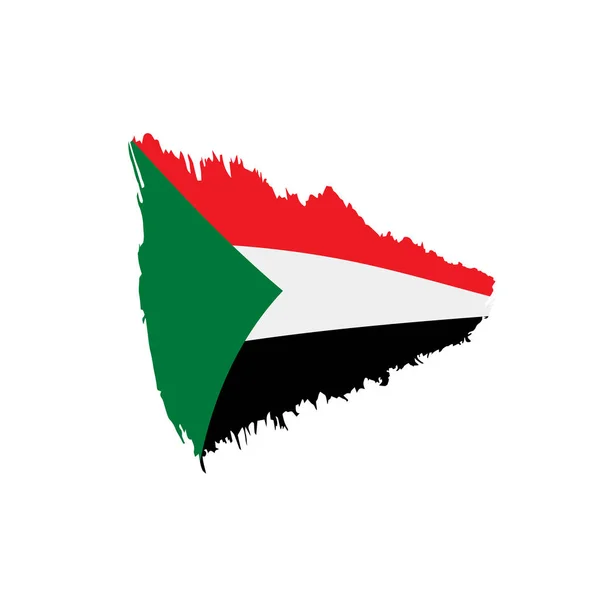 Sudan bayrağı, vektör illüstrasyonu — Stok Vektör
