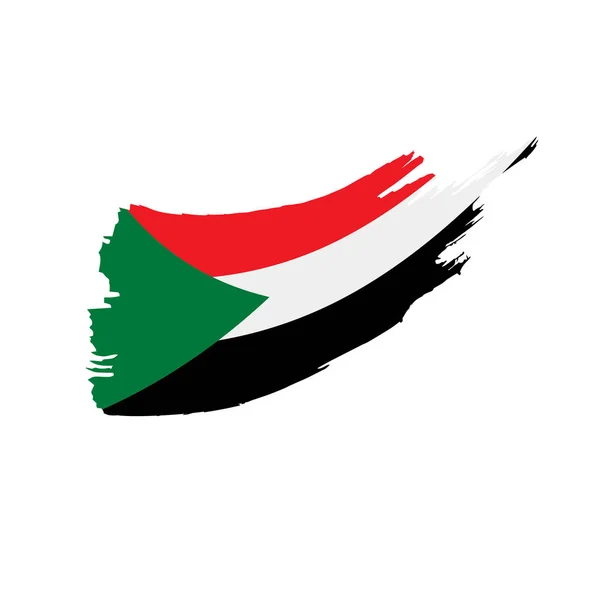 Sudan bandera, ilustración vectorial — Vector de stock