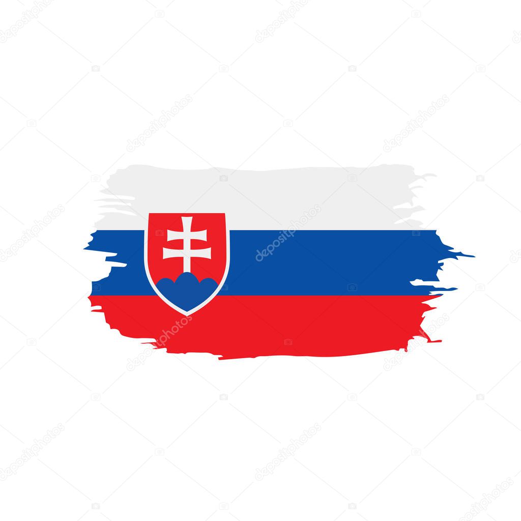 Slovakia flag, vector illustration