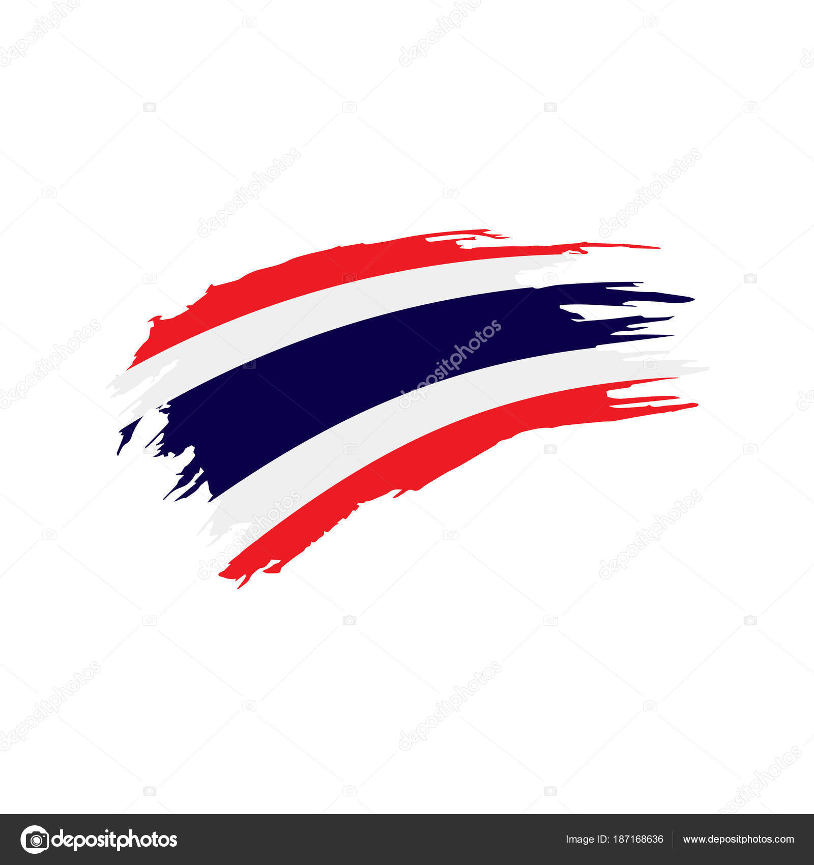 Thailand Flag Vector Illustration Stock Vector