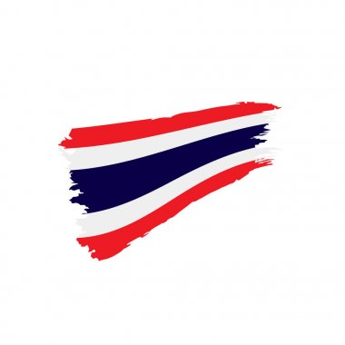 Tayland bayrağı, vektör çizim