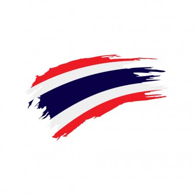 Tayland bayrağı, vektör çizim