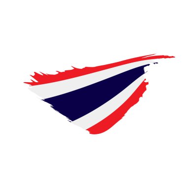 Tayland bayrağı, vektör çizim