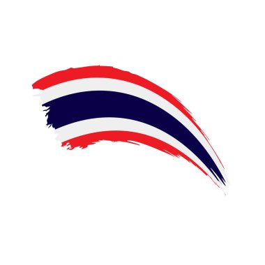 Tayland bayrağı, vektör çizim