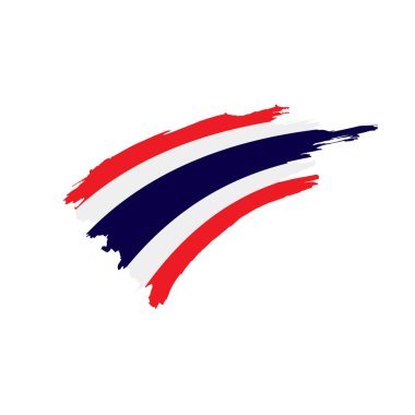 Tayland bayrağı, vektör çizim
