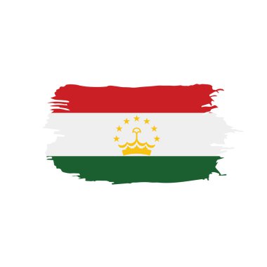 Tacikistan bayrağı, vektör çizim