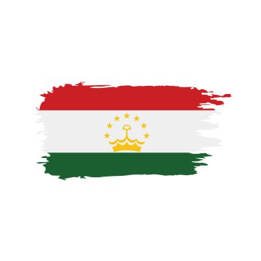 Tacikistan bayrağı, vektör çizim