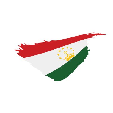 Tacikistan bayrağı, vektör çizim