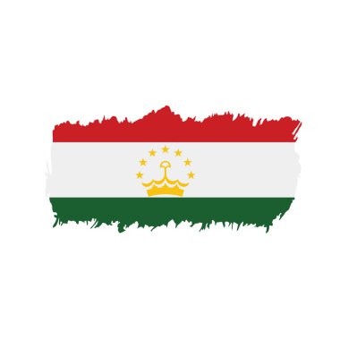 Tacikistan bayrağı, vektör çizim