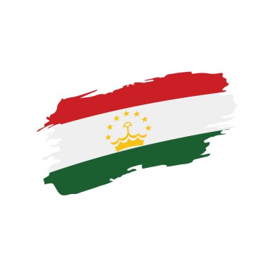 Tacikistan bayrağı, vektör çizim