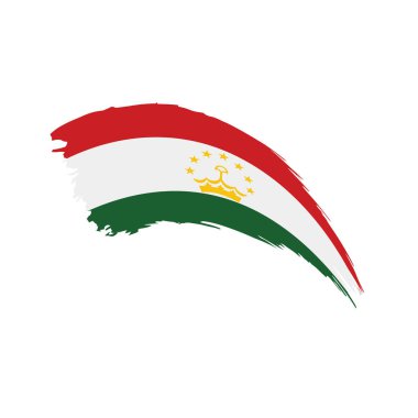 Tacikistan bayrağı, vektör çizim