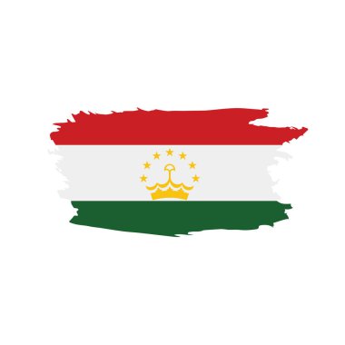 Tacikistan bayrağı, vektör çizim