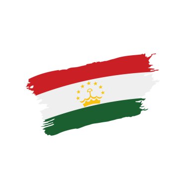 Tacikistan bayrağı, vektör çizim