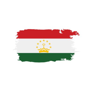 Tacikistan bayrağı, vektör çizim