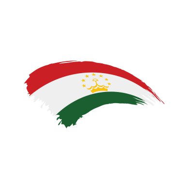 Tacikistan bayrağı, vektör çizim