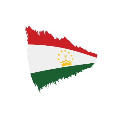 Tacikistan bayrağı, vektör çizim