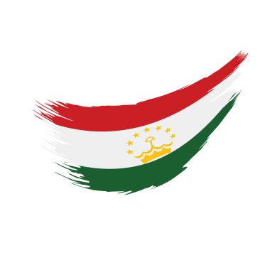 Tacikistan bayrağı, vektör çizim