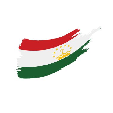 Tacikistan bayrağı, vektör çizim