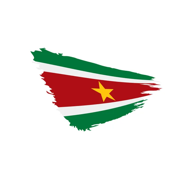 Bandera de Surinam, ilustración vectorial — Vector de stock